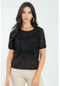 Blusa Plisada Massy Negro Ragged Pf11112830 de Ragged