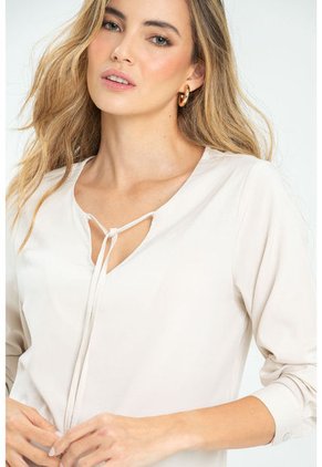 Blusa Arthemis Beige Ragged Pf11112828