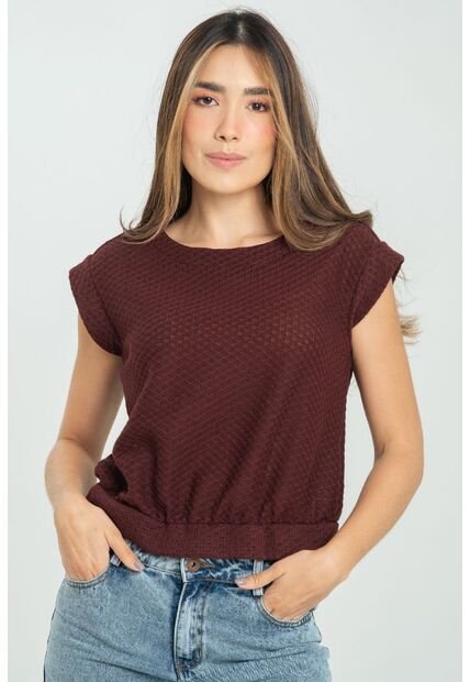 Blusa Tejida Veuve Café Ragged Pf11112968