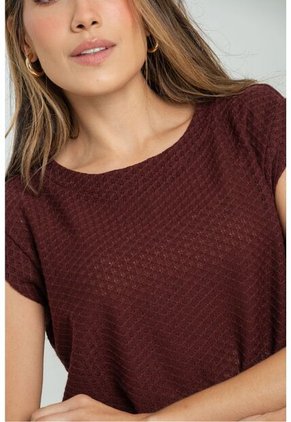 Blusa Tejida Veuve Café Ragged Pf11112968