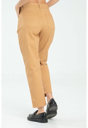 Pantalon Mom Cinco Bolsillos Beige Ragged Pf17310011