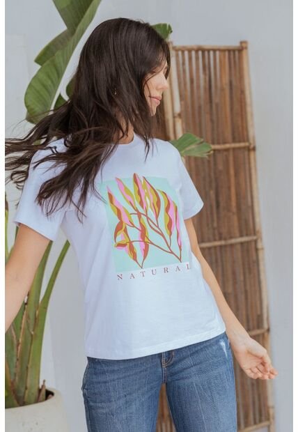 Camiseta Natural Blanco Ragged Pf21120092