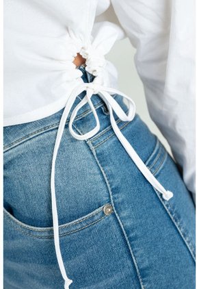 Camisa Ankle Blanco Ragged Pf11112816