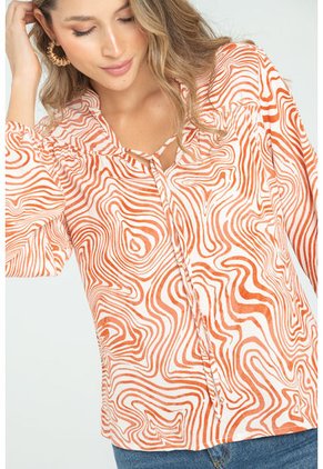 Blusa Marissa Café Ragged Pf11112751