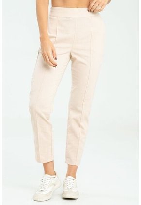 Pantalon Lino Amali Beige Ragged Pf11310835