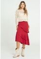 Falda Shlide Rojo Ragged Pf11320492 de Ragged