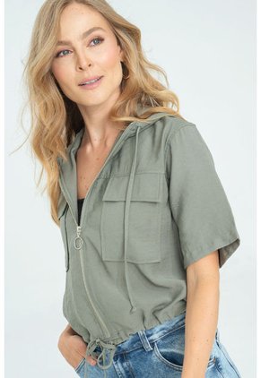 Chaqueta Manga Corta Verde Ragged Pf11130260