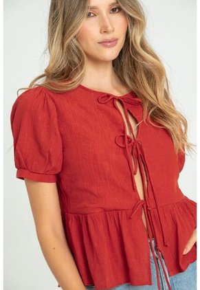 Blusa Summer Café Ragged Pf11112877