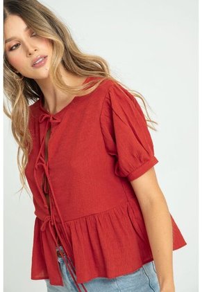 Blusa Summer Café Ragged Pf11112877