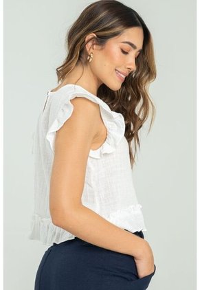 Blusa Cloud Blanco Ragged Pf11112915