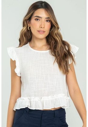 Blusa Cloud Blanco Ragged Pf11112915