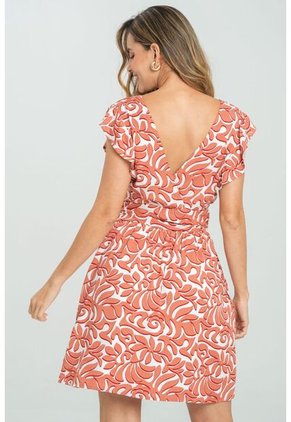 Vestido Nia Rojo Ragged Pf11511379