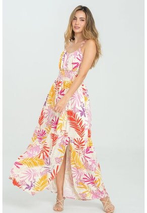 Vestido Chiara Beige Ragged Pf11511380