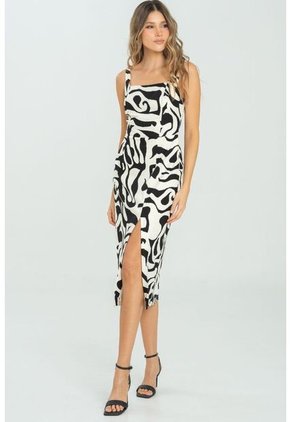 Vestido Hally Negro Ragged Pf11511382