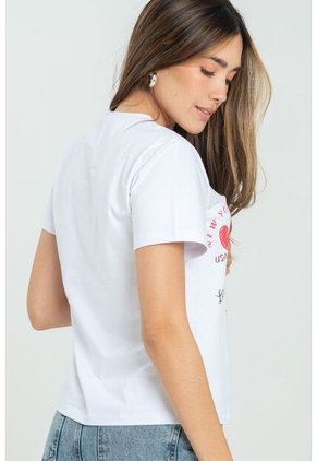 Camiseta Love Blanco Ragged Pf21120096