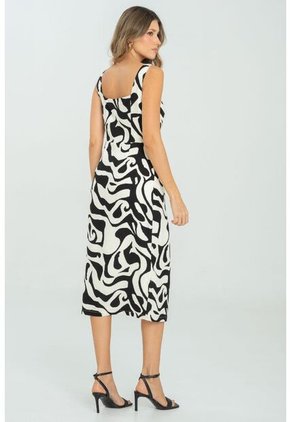 Vestido Hally Negro Ragged Pf11511382