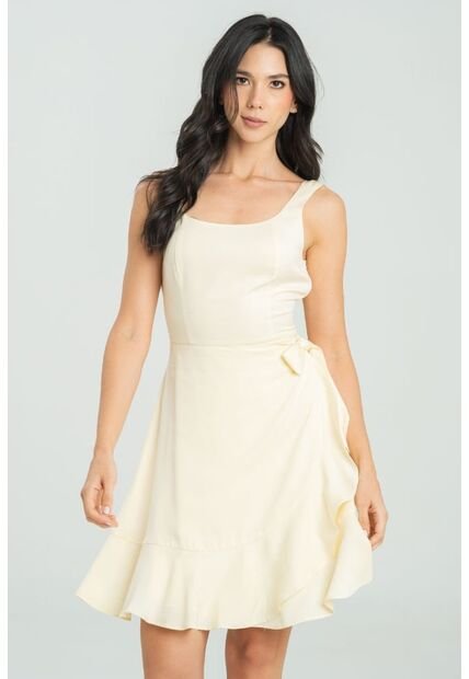 Vestido Maralta Beige Ragged Pf11511396