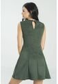 Vestido Corto Anle Verde Ragged Pf11511390 de Ragged