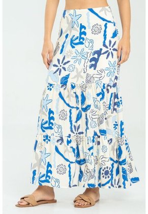 Falda Summer Azul Ragged Pf11320499