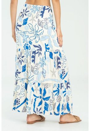 Falda Summer Azul Ragged Pf11320499