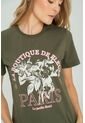 Camiseta Paris Verde Ragged Pf21120104 de Ragged