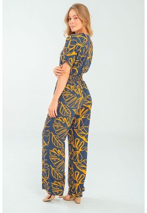 Enterizo Largo Phalma Azul Ragged Pf11530134