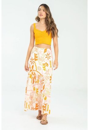 Falda Summer Naranja Ragged Pf11320499