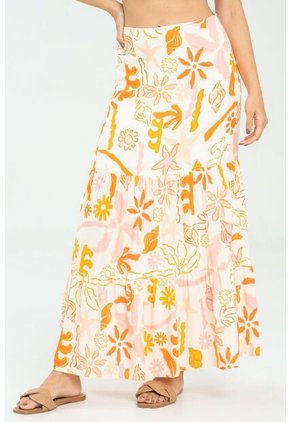 Falda Summer Naranja Ragged Pf11320499