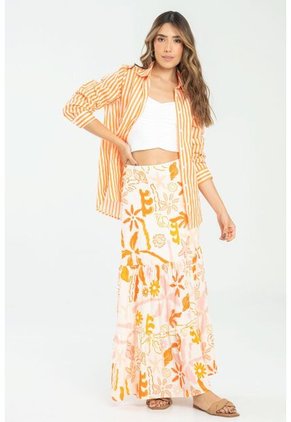 Falda Summer Naranja Ragged Pf11320499