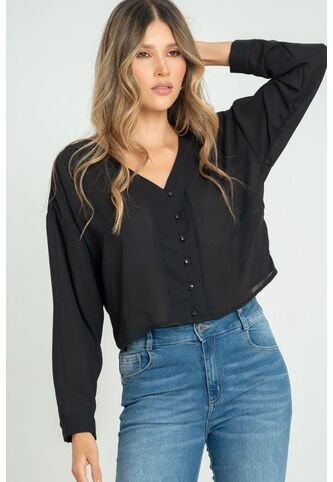 Blusa Blahise Negro Ragged Pf12110840 Ragged