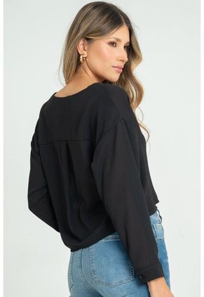 Blusa Blahise Negro Ragged Pf12110840