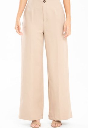 Pantalon Palazzo Beige Ragged Pf12310383