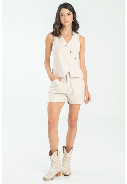 Short Hancla Beige Ragged Pf11340153