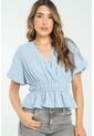 Blusa Elise Azul Ragged Pf11112927 de Ragged