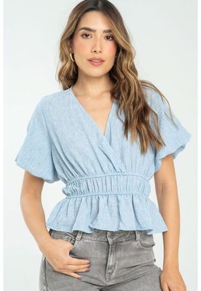 Blusa Elise Azul Ragged Pf11112927
