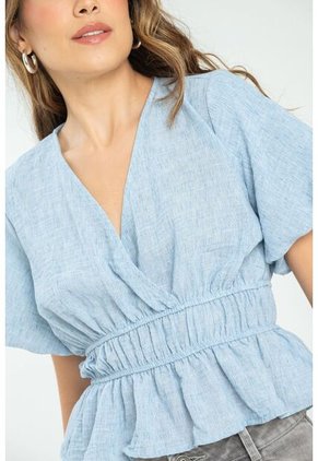 Blusa Elise Azul Ragged Pf11112927