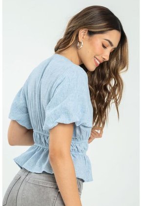 Blusa Elise Azul Ragged Pf11112927