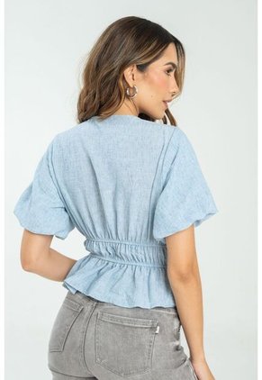 Blusa Elise Azul Ragged Pf11112927