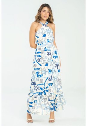 Vestido Luana Azul Ragged Pf11511361