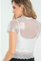 Top Mesh Brillo Plateado Ragged Pf11121134 de Ragged
