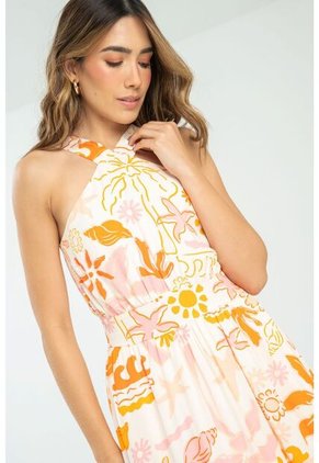 Vestido Luana Naranja Ragged Pf11511361