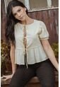 Blusa Summer Beige Ragged Pf11112877 de Ragged