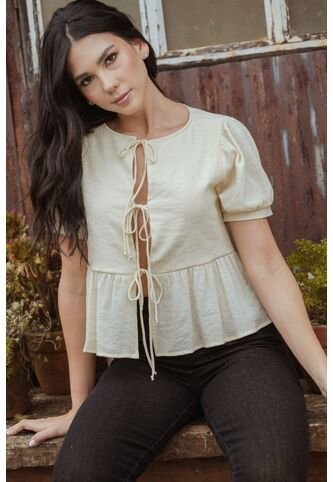 Blusa Summer Beige Ragged Pf11112877 Ragged