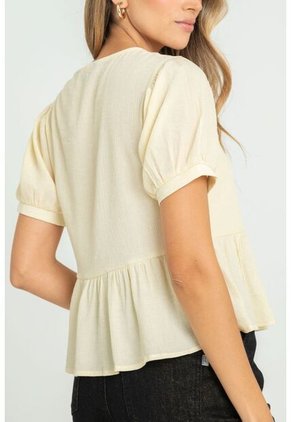 Blusa Summer Beige Ragged Pf11112877