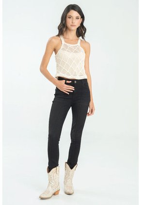 Blusa Tejida Luana Blanco Ragged Pf11112930