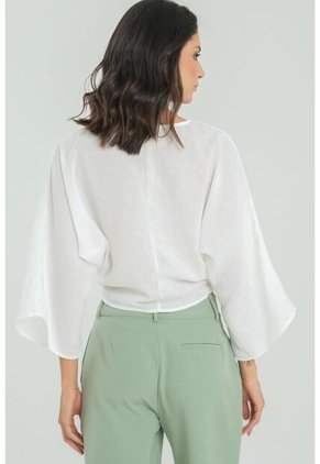 Blusa Dalia Blanco Ragged Pf11112939