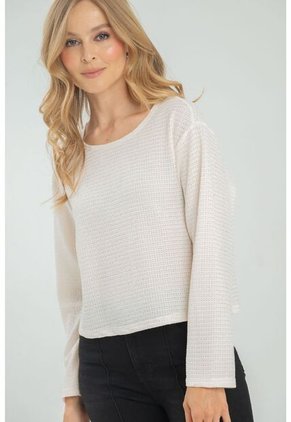 Blusa Tejida Bahia Blanco Ragged Pf11112944