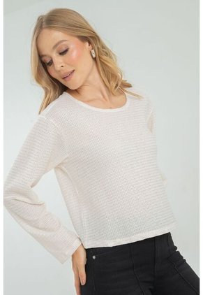 Blusa Tejida Bahia Blanco Ragged Pf11112944