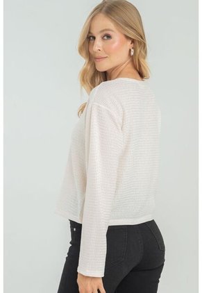 Blusa Tejida Bahia Blanco Ragged Pf11112944