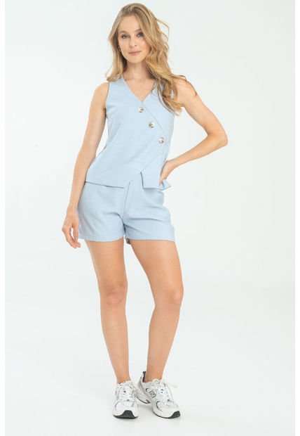 Blusa Kaylee Azul Ragged Pf11112890